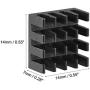 uxcell Electronic Radiators Heatsink for MOS GPU IC Chip Black 14 x 14 x 7 mm 10pcs