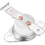 uxcell KSD301 Thermostat 175°C/347°F 10A Normally Closed N.C Adjust Snap Disc Temperature Switch for Microwave,Oven,Coffee Maker 5pcs