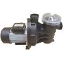 FibroPool 0.75HP Swimming Pool Pump for Above Ground Pools - 3/4 Horsepower - Designed and Assembled in USA - Hose Adapters Included - High Efficiency Single Speed Motor With Clear Top Lid - ABG075