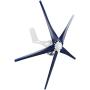 Windmill Generator 800W Small Wind Turbines Kit 5-Blade Wind Turbine Motor with Charge Controller for Home Use Boat-Blue 24v