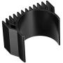 MECCANIXITY Motor Heat Sink Cooling Fins Aluminum 36mm Dia Black for 540 550 Motor
