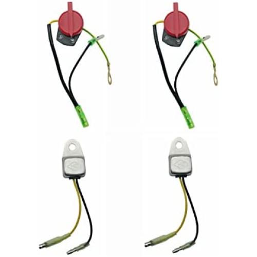 YAMAKATO On Off Switch Engine Kill Switch with Low Oil Sensor for Honda and Clones GX160 GX390 GX200 GX270 GX340 GX120 Predator 212 420 301 196 cc Baja Coleman Champion etc.