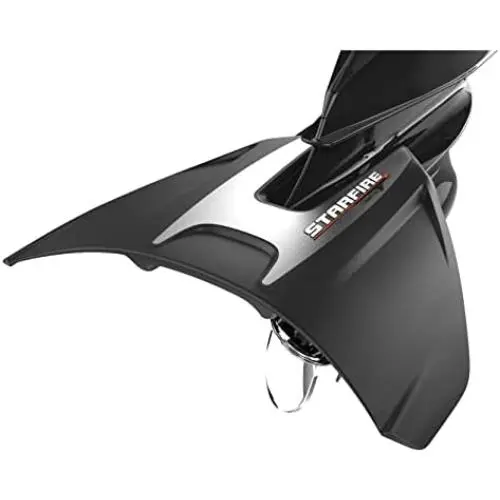 STINGRAY HYDROFOILS - Starfire Hydrofoils for 40-300 hp Boats (Black) - No-Drill Engine Stabilizer Fins for Outboard/Outdrive Motors - Made in The USA