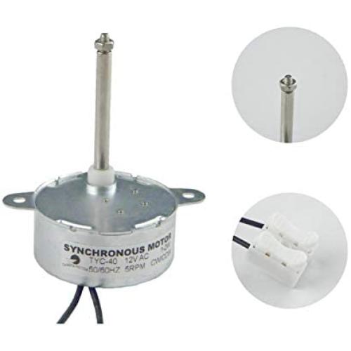CHANCS TYZ-42 Synchronous Motor TYC40 AC 12V 5r/min CW/CCW Shaft 35mm Gear Motor for Fiber Optic Christmas Ornamen