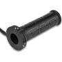 1 Pair 12V Motorcycle Heated Grips, Keenso Universal 7/8 Motorcycle ATV 22mm Handlebar Grips Heated/Voltmeter/ USB Charger for Motorcycle/Bike/ATV (12W - 24W)