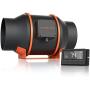 6 Inch Inline Fan and 6 Inch 8 Feet Black Ducting