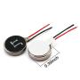 Yetaida DC 3V 10000 RPM Micro Vibration Motors, 5PCS Mini Vibrating Motor Flat Coin Button-Type for Beauty Product, Personal Care, Health Product Equipment, Dental Equipment, Tablet, Pager, Mobile