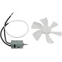 White 6 inch RV Fan 12V D - Shaft Replacement Camper Fan Blade Bathroom Fan Home Bathroom Mobile Home RV Motor