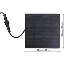 UEETEK 7V 180L/H Solar Power Water Pump Garden Fountain Submersible Pump with Suckers (Strong Direct Sunlight is Needed) - Random delivery of 1.2W or 1.8W