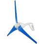 Dyna-Living 400W 12V Wind Turbine Generator & 800W 12V Wind Turbine Motor with Charge Controller for Home Marine Industrial Energy Blue and White 3 Blades (Not Included Mast)