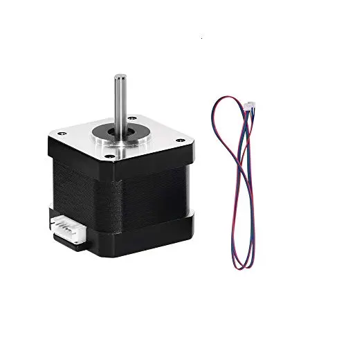 Nema 17 Stepper Motor Bipolar 2A 59Ncm (84oz.in) 48mm Body 4 Leads w/1m Cable and 3D Printer Connector Nema 17 Stepper Motor Bipolar 2A 59Ncm (84oz.in) 48mm Body 4 Leads w/1m Cable and 3D Printer Connector