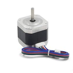 Iverntech Nema 17 Stepper Motor 42x40mm Body Bipolar 1.5A 400mN.m 2 Phase 4 Wires 1.8 ° for 3D Printer or CNC Machine with 1M Motor Cable