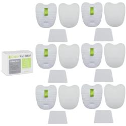 GreenVacShop Shark Rocket DuoClean HV380, HV380W, HV381, HV382, HV383, HV384Q, UV380, ZS360, ZS360C, ZS361C, ZS362 UPDATED Replacement Filter Set, 6 Foam + 6 Felt + 6 Post-Filters, Replaces Shark Part# XPMFK320 XPSTFH380
