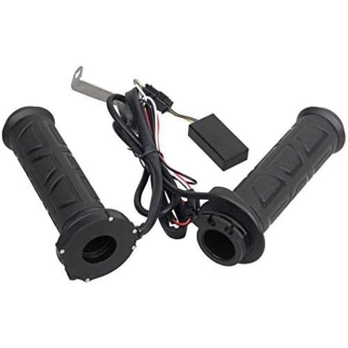 NTHREEAUTO 7/8 Handlebar Heated Grips Universal Motorcycle Hand Grip Compatible with Harley Honda Kawasaki Yamaha Dirt Bike ATV