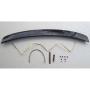 Kia Motors Genuine Rear Trunk Lip Spoiler PAINTED 1-pc Set For 2009 2010 Kia Forte : Cerato (EB - Ebony Black)