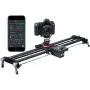 ASHANKS Camera Slider Motorized, APP Carbon Fiber Track Dolly Rail , Follow Focus & 120°Panoramic Shooting for Time-Lapse/Video Photography,Silent Motor, Compatible for Android/iOS,31.5in/80cm, A300S