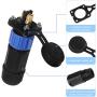 Trolling Motor Plug Receptacle Set, 12V/24V/ 36V/48V Plug for Trolling Motor/ Down Rigger/Fishing Reel,Waterproof Marine Boat DC Power Connector