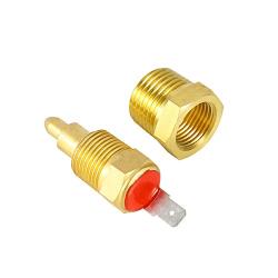 Fan Thermostat Temperature Switch, Keenso 185 to 175 Degree Gold Electric Engine Cooling Fan Thermostat Temperature Sensor Switch with 3/8