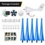 Dyna-Living 400W 12V Wind Turbine Generator & 500W 12V Wind Turbine Motor with Charge Controller for Home Marine Industrial Energy Blue 5 Blades and White 3 Blades (Not Included Mast)