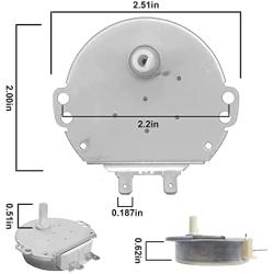 New OEM Produced for Samsung DE31-10172C MDPJ030BF MDPJ030CF Microwave Synchronous Motor by OEM Mania Replacement Part