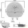 New OEM Produced 6549W1S013H (=6549W1S013D), MDCK0601F for LG Microwave Turntable Motor by OEM Mania Replacement Part -1 Year Warranty