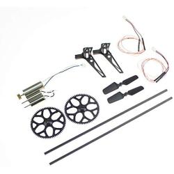 Vehicles-OCS Blade Toy Professional Wire Gear Spare Parts Assemble Consumable Tool Kit Helicopter Main Rotor Tail Motor for Huckus V911S