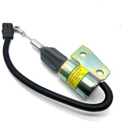 KanLi K.L DC 12V Fuel Shut Off Stop Solenoid 3991167 SA 4941 12 3964627 J932529 for Cummins 4BT 5.9L Hyundai R130 R170 White