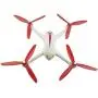 Upgraded Propellers Three Blades Main Blade Propeller Motor Covers for MJX B2 B3 Bugs Drone Replacement CCW CW RC Quadcopter Spare Parts Set (Red)