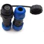 SD13 2pin Waterproof Power Connector, IP68 10A 380V High Voltage Circular Automotive Power Cable Connector (2PIN, Direct Plug x 3set)