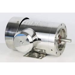 Electric Motor Washdown Stainless Steel 1HP 1800RPM 230/460V 56C TEFC IP69K