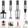 Immersion Hand Blender Multi-Purpose 220V 4 IN 1 Blender Heavy Duty Copper Motor Stainless Steel Finish Includes Whisk Attachment, Chopper and Smoothies Cup (UK Plug) Immersion Hand Blender Multi-Purpose 220V 4 IN 1 Blender Heavy Duty Copper Motor Stainless Steel Finish Includes Whisk Attachment, Chopper and Smoothies Cup (UK Plug)