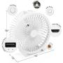 Mywill 8-Inch Portable Fan with Remote Control Timer Power Bank and Night Light, 30 Working Hours USB Rechargeable Fan, 12 Speeds with Multi Natural Wind, for Home Baby Office Outdoor Camp Golf Yoga Travel Use, Power Failure Emergency Use (White) Mywill 8-Inch Portable Fan with Remote Control Timer Power Bank and Night Light, 30 Working Hours USB Rechargeable Fan, 12 Speeds with Multi Natural Wind, for Home Baby Office Outdoor Camp Golf Yoga Travel Use, Power Failure Emergency Use (White)