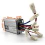 L-faster Bracketless 800W MY1020 Unite DC Electric Brushed Motor Without Mount Bracket for Go Kart Controller with Brake Seneor Headlight