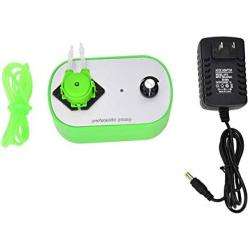 G628-1 Peristaltic Liquid Pump Variable Speed Dosing Pump with 12V DC motor 100-240V Power Supply for Aquarium Lab Analytic((G628-1-3) US Plug)