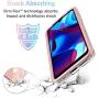 [5 Items] Jeylly Moto G Pure (2021) Case + 2 Pack Tempered Glass Screen Protector + 2 Pack Camera Lens Protector, Slim Fit Hybrid Flexible TPU Tough Phone Cover for Moto G Pure Case, Rose Gold