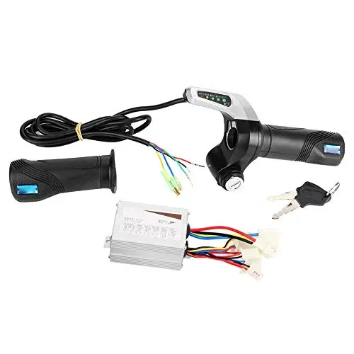 Brushed Controller, 24V 500W Electric Bicycle Scooter E-Bike Motor Brushed Speed Controller Box with Handle Throttle Grip Brushed Controller, 24V 500W Electric Bicycle Scooter E-Bike Motor Brushed Speed Controller Box with Handle Throttle Grip