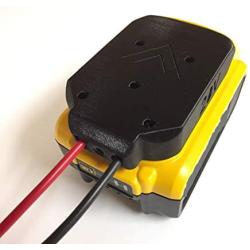 Terrafirma Technology 10AWG Battery Adapter for DeWALT or Hercules 20V Max 18v Dock Power Connector Robotics black