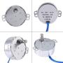 Yosoo 2pcs Turntable Synchronous Synchron Motor 50/60Hz AC 100~127V 4W for Hand-Made, School Project, Model (15-18RPM)