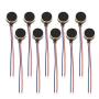 RuiLing 10-Pack 0830 Micro Flat Vibration Motors 12000Rpm 3V Voltage Mini Thick Coin Vibrating Motor for Cell Phone Tablet Household Appliances 8x3mm