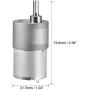 uxcell DC Motor Electric Gear Box Gearbox 12V 59RPM