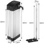 Jieoto Ebike Battery 24V 36V 48V/ 10AH 12AH 13AH 15AH 17.5AH 20AH 21AH Electric Bike Li-ion Battery Electric Bicycle Down Discharge Battery Pack for 250W 350W 500W 750W 1000W Motor