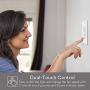 Smart Fan Control, Lumary Wi-Fi 4 Speed Ceiling Fan Wall Control with Light Dimmer Switch Compatible with Alexa & Google Assistant, Neutral Wire Needed, NO Hub Required (2 Packs).