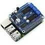 Raspberry Pi Motor Driver Expansion Module Board DC Motor Stepper Motor Driver with Freescale H-Bridge Driver MC33886 for DIY Mobile Robot Remote Control Based on Raspberry Pi