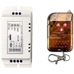 Anntem Wireless Remote Control Switch 433mhz rf Transmitter and Receiver kit dc12v Motor Transfer Starter Battery Power Small Motor Forward+Reverse+Stop Steering Remote Control Controller