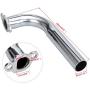 YOXUFA Upgraded Exhaust Header Pipe Muffler Kit for Non Hemi Predator 212cc GX160 GX200 Coleman KT196 Baja Warrior MB200 196cc 6.5hp Hammerhead 80T Mini Bike Go Kart Small Engine Performance Parts
