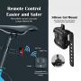 OULOO Smart Bike Turn Signals Front and Back LED Control Auto On/Off Bicycle Brake Light and Light Helmet Installation for Bicycle Scooter Motorcycle and Skate Board