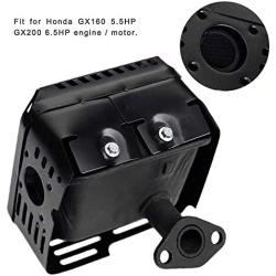 HIFROM New Muffler Exhaust Assembly with Air Filter Cleaner Replacement for Honda GX160 5.5HP GX200 6.5HP Engines/Motors/Engine Generator Water Pump