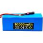 Wnicek 36V 10Ah Li-ion Battery Pack 10S 3P 10000mAh E-Bike Rechargeable Battery with Charger Suitable for 200W-500W Motor Fit for Scooters Electric Tools Tricycles