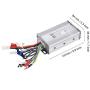 Drfeify Brushless Controller, 48V 500W Brushless Motor Controller 42V Low Voltage Protection for Electric Bicycle Scooter