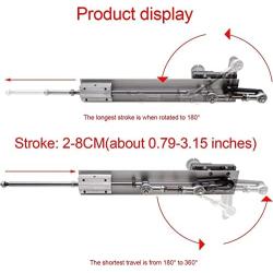 top-tool Reciprocating Cycle Linear Actuator Gear Adjustable Telescopic Motor DIY Motor with Speed Controller Stroke 2-8CM (DC 24V, 120RPM)